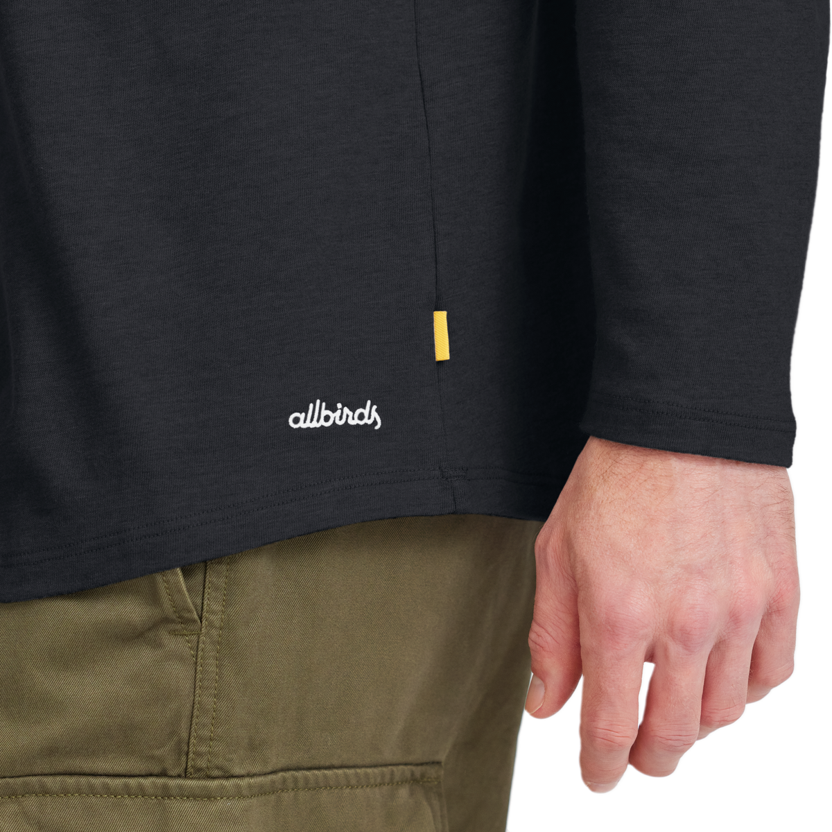 Allbirds Men's Soft Merino Long Sleeve Tee - True Black - New Edition