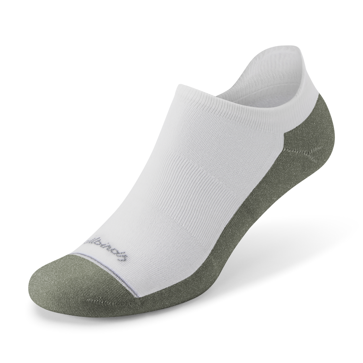 Allbirds Anytime Ankle Sock - Blizzard/Thunder Green