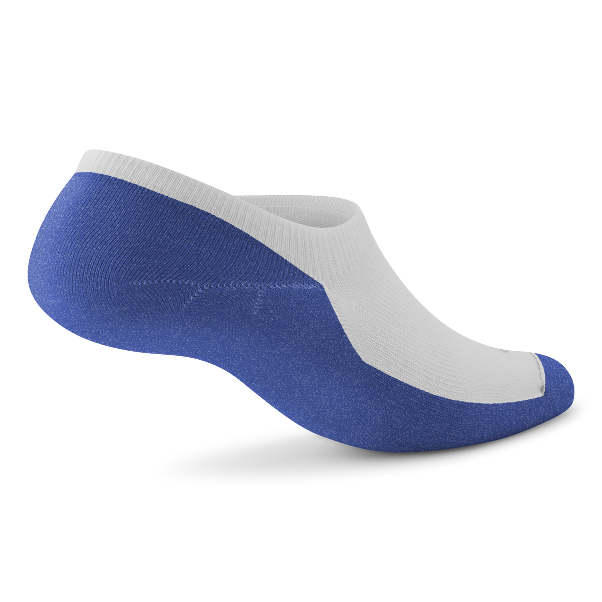 Allbirds Anytime No Show Sock - Blizzard/Royal Blue
