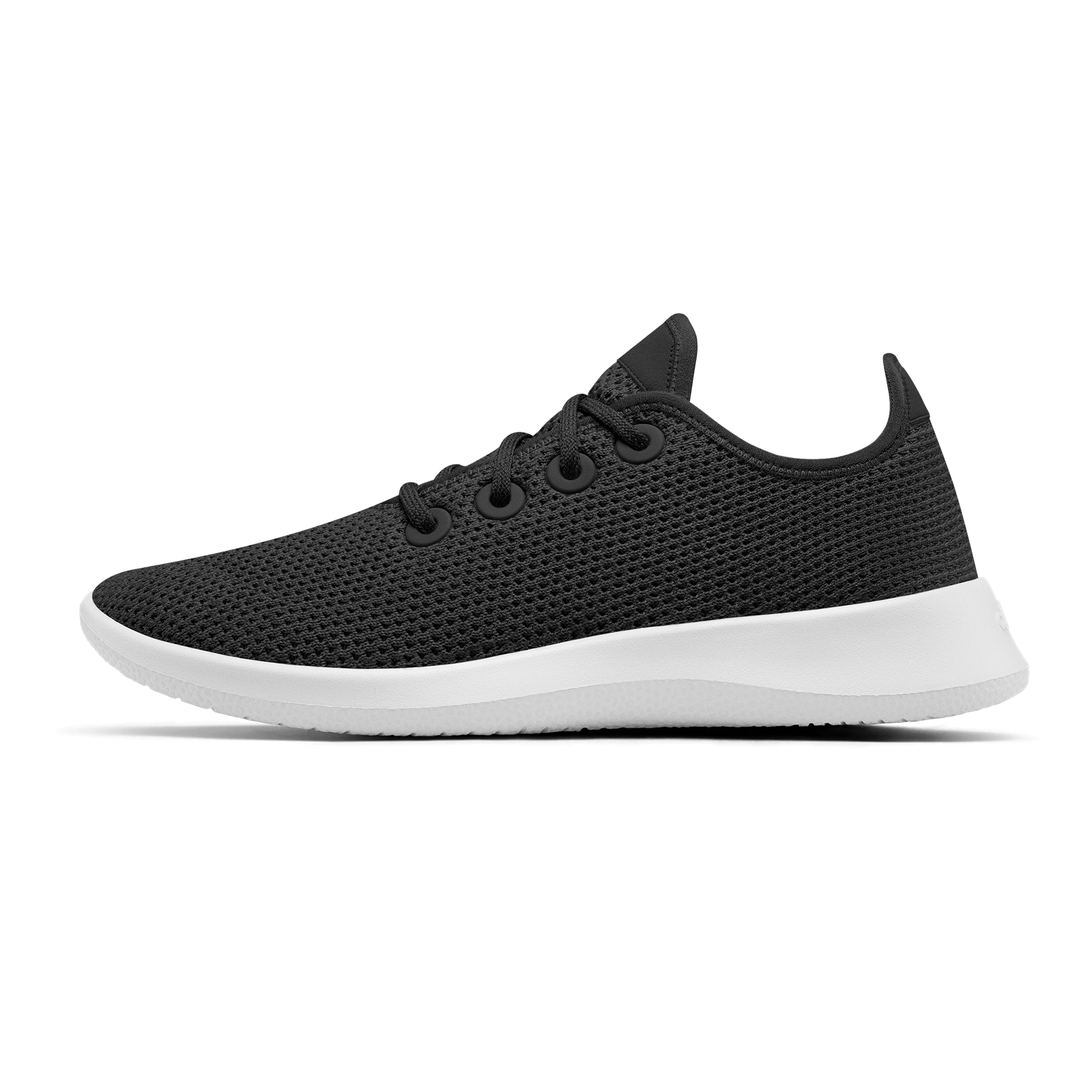Allbirds Women's Tree Runner - Jet Black (White Sole)